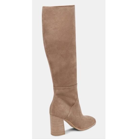 NWT Dolce Vita Fynn Knee-High Suede Boots in Truffle Sz 10 - Picture 2 of 5